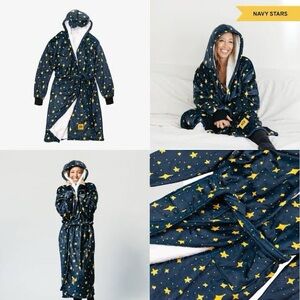 Big Blanket Co Navy Stars Women's Robe